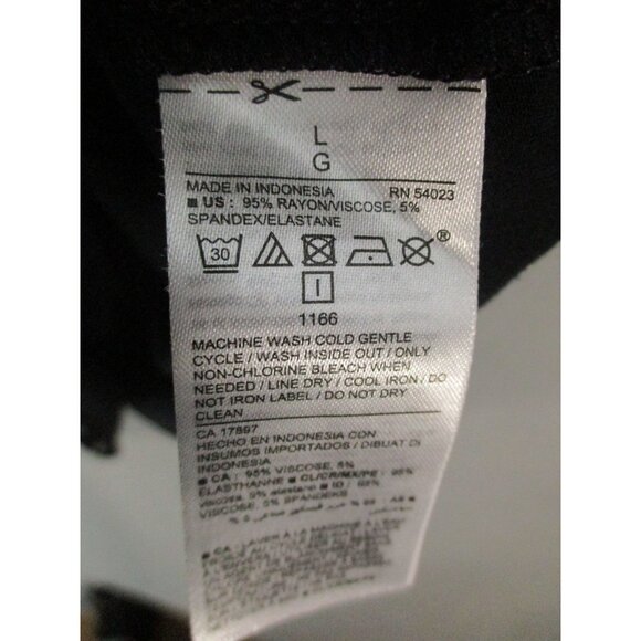 Old Navy Maternity Black Polka Dot Long Sleeve Midi Dress Size - L - Picture 4 of 9